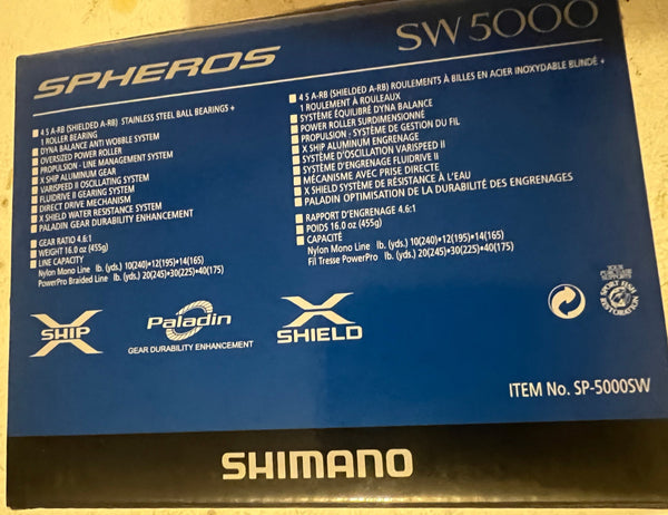 Shimano Spheros SW5000 REEL – Hook House Bait and Tackle