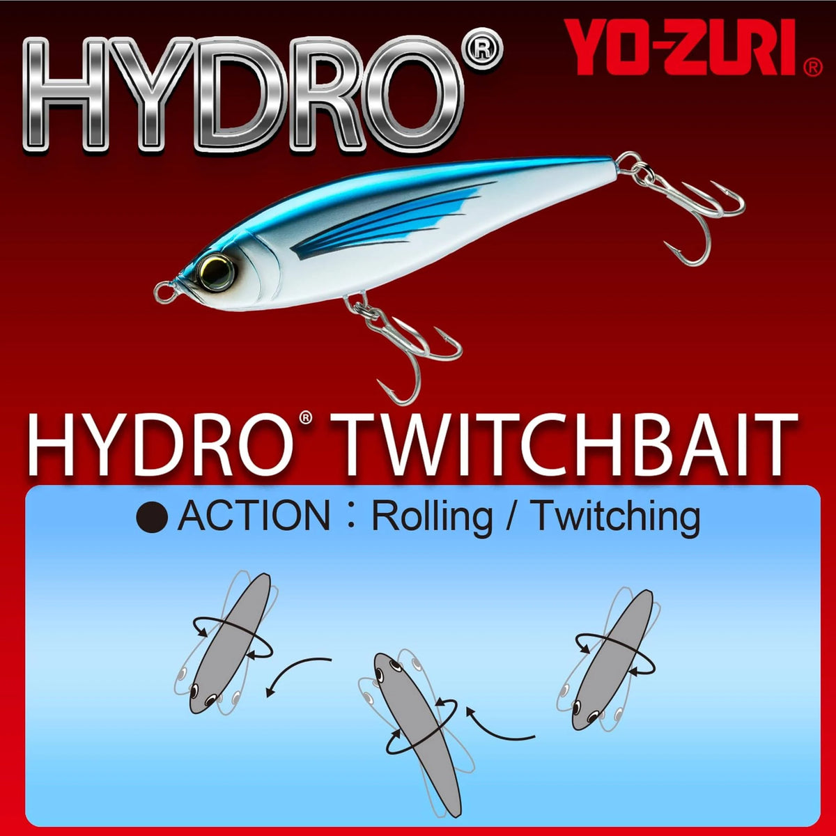 YO-ZURI Hydro Twitchbait